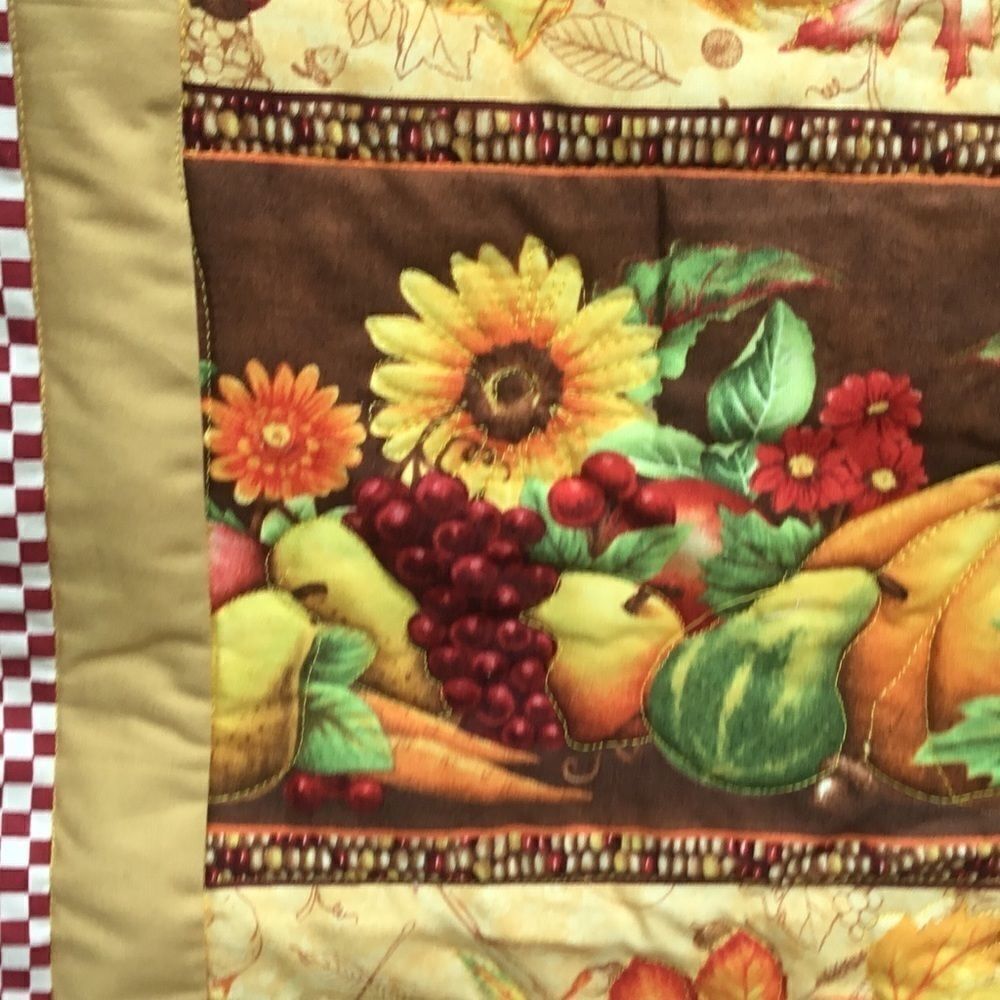 NWT Hand Crafted Quilted Fall Wall Hanging/Runner - Picture 8 of 11